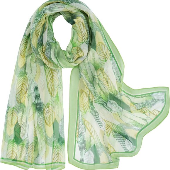 Accessories - Herebuy - Unique Women's Floral Scarves: Chiffon Flowers & Birds Printed Scarf